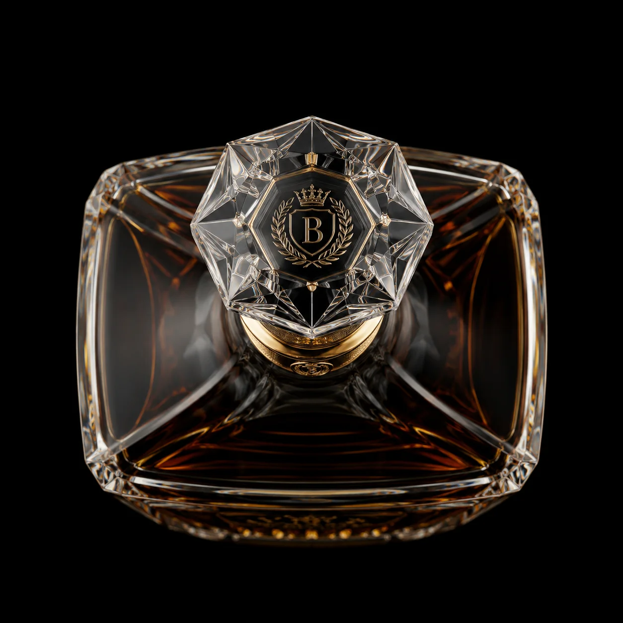Chai thủy tinh cao cấp BS010 - Imperial Reserve — mẫu chai rượu thiết kế riêng BIGMAN SPIRITS, cận cảnh nắp chai